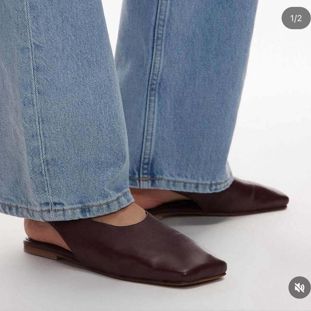 Topshop Burgundy Mules for Women